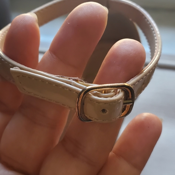 Patent Beige Heels - Picture 7 of 9